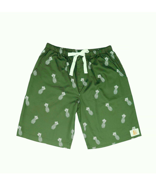 Mens Pineapple Shorts Knee Length