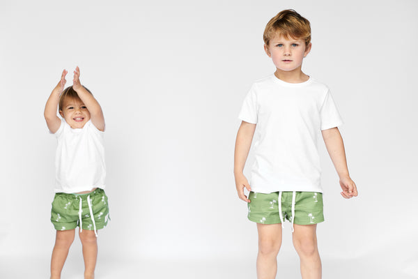Kids Short - Palm Green