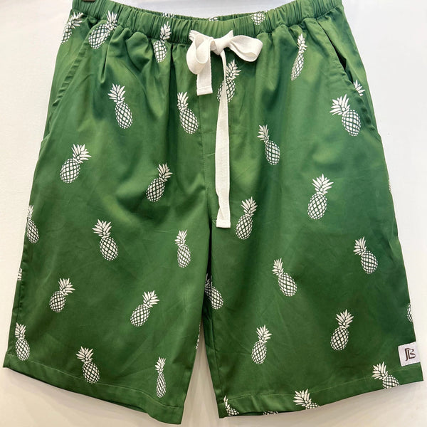 Mens Pineapple Shorts Knee Length