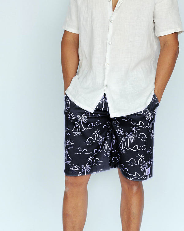 Mens Sail Shorts Knee Length