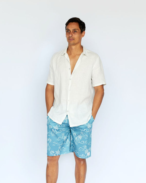 Mens Sail Shorts Knee Length